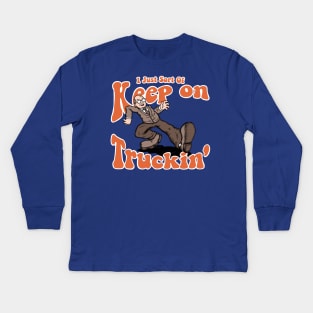 Keep On Truckin' Colin Kids Long Sleeve T-Shirt